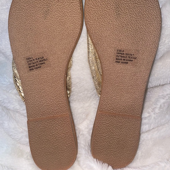 Charming Charlie Gold Sandals - Picture 6 of 6